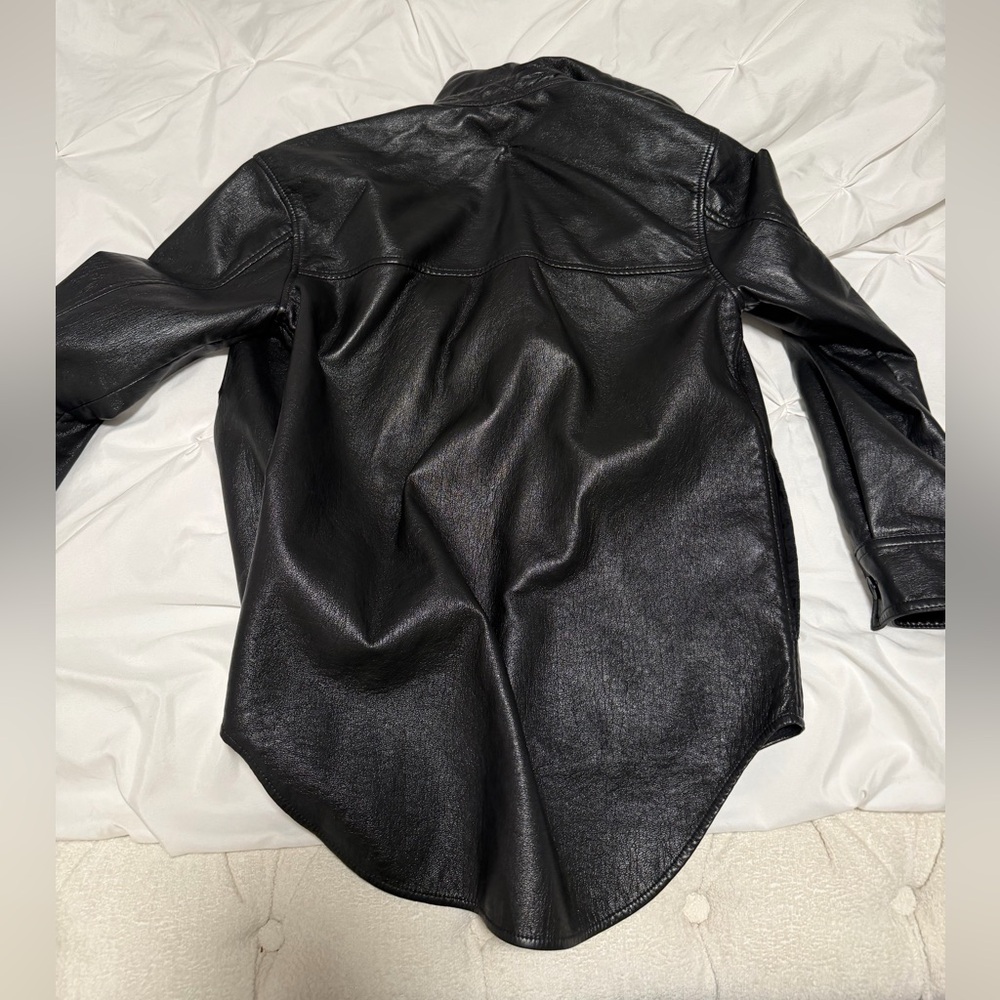 aritzia leather jacket - Picture 2 of 3